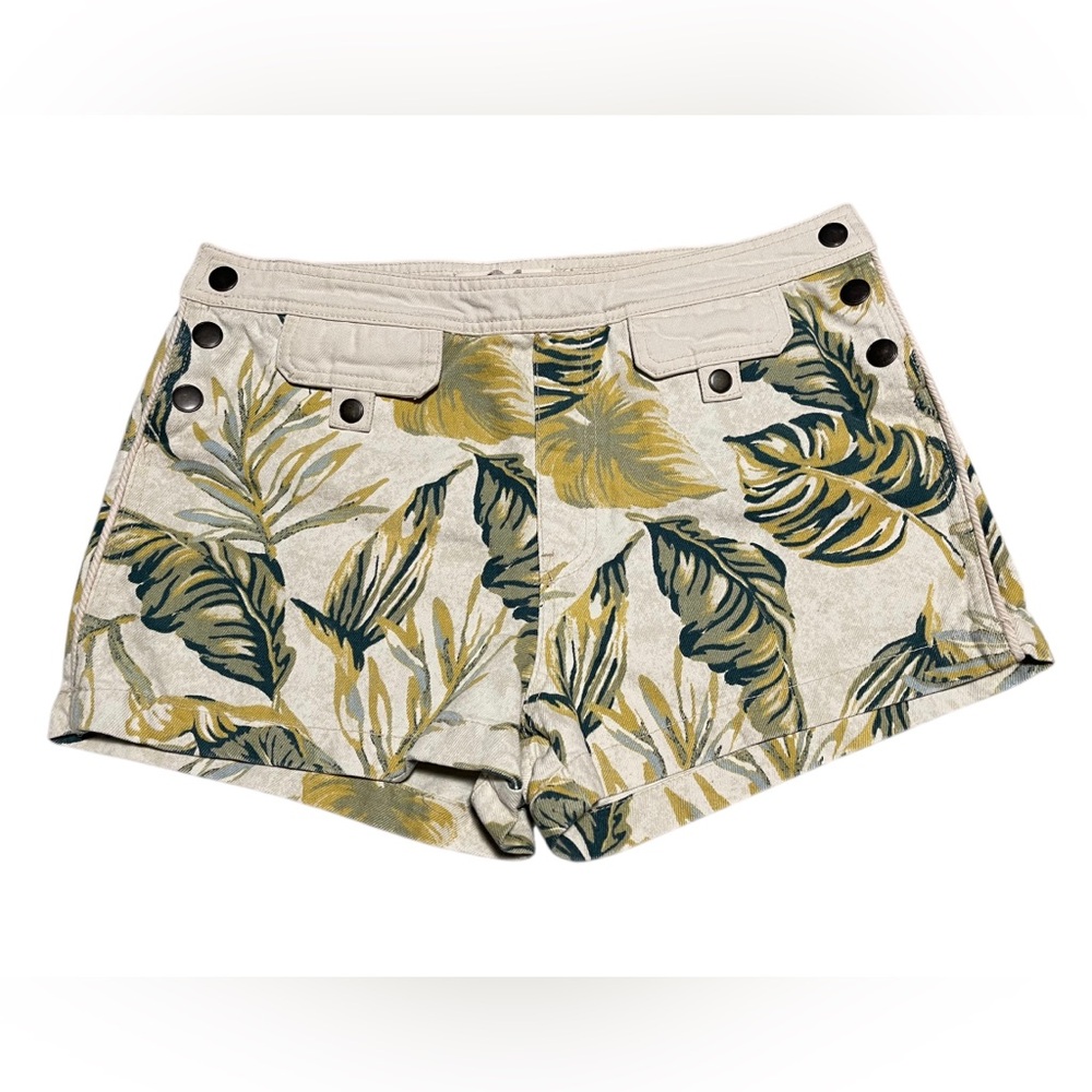 Free People Palm Springs Tropical Combo Denim Shorts NWT Size 31 We The Free